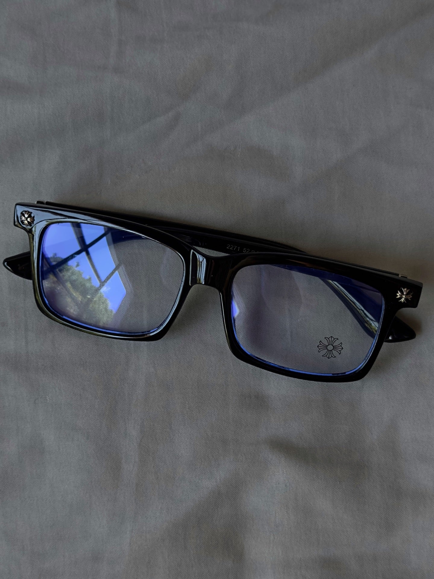 CHROME HEARTS OG BLACK GLASSES (1:1 QUALITY)